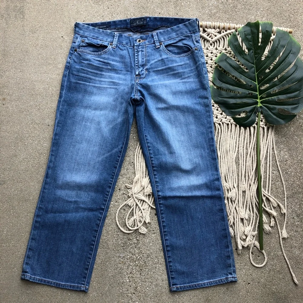 Lucky Brand Cropped Jeans Size 10 /30 - Picture 2 of 4